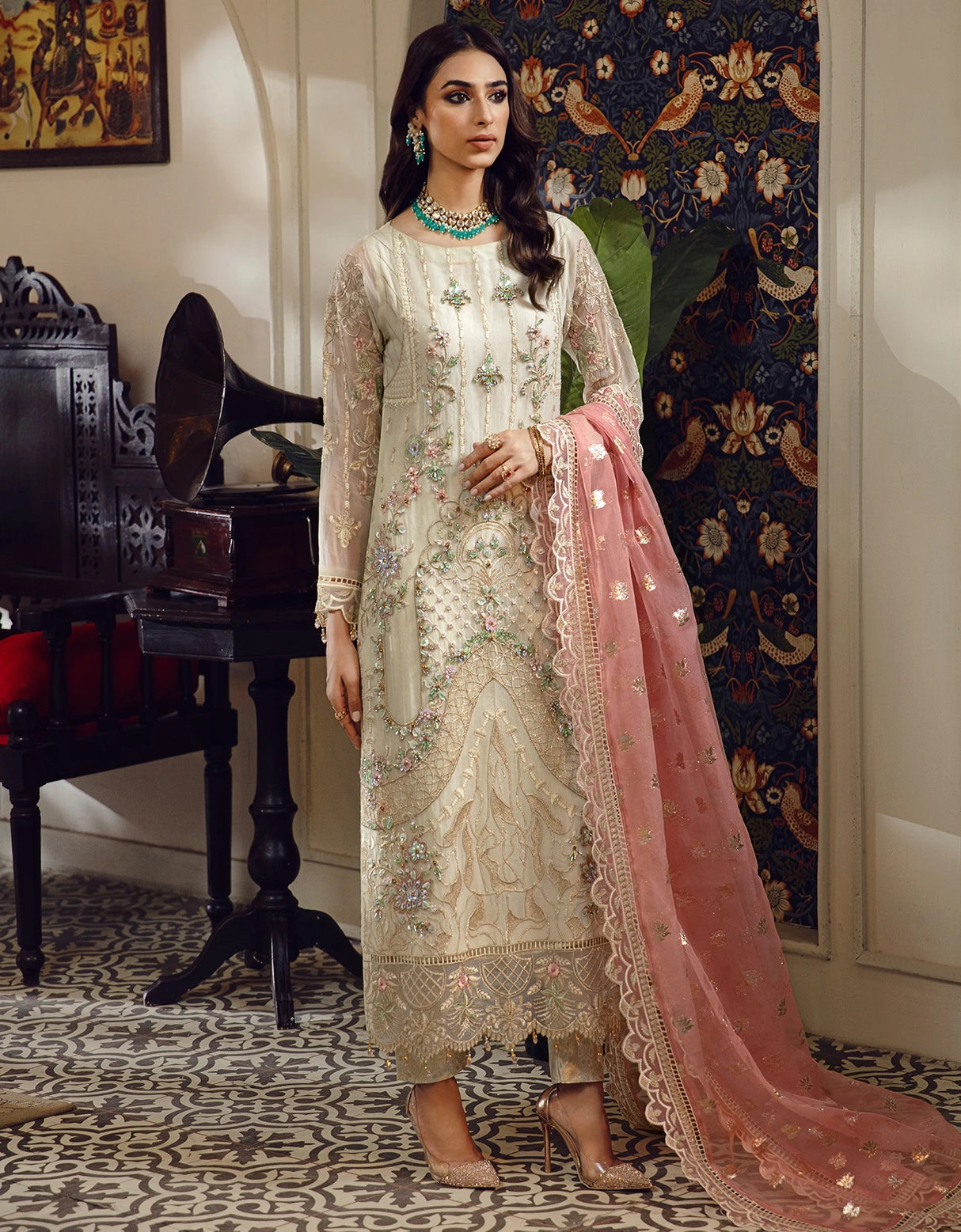 Belle Robe by Emaan Adeel Luxury Chiffon Embroidered Collection 2021 100% Original Guaranteed