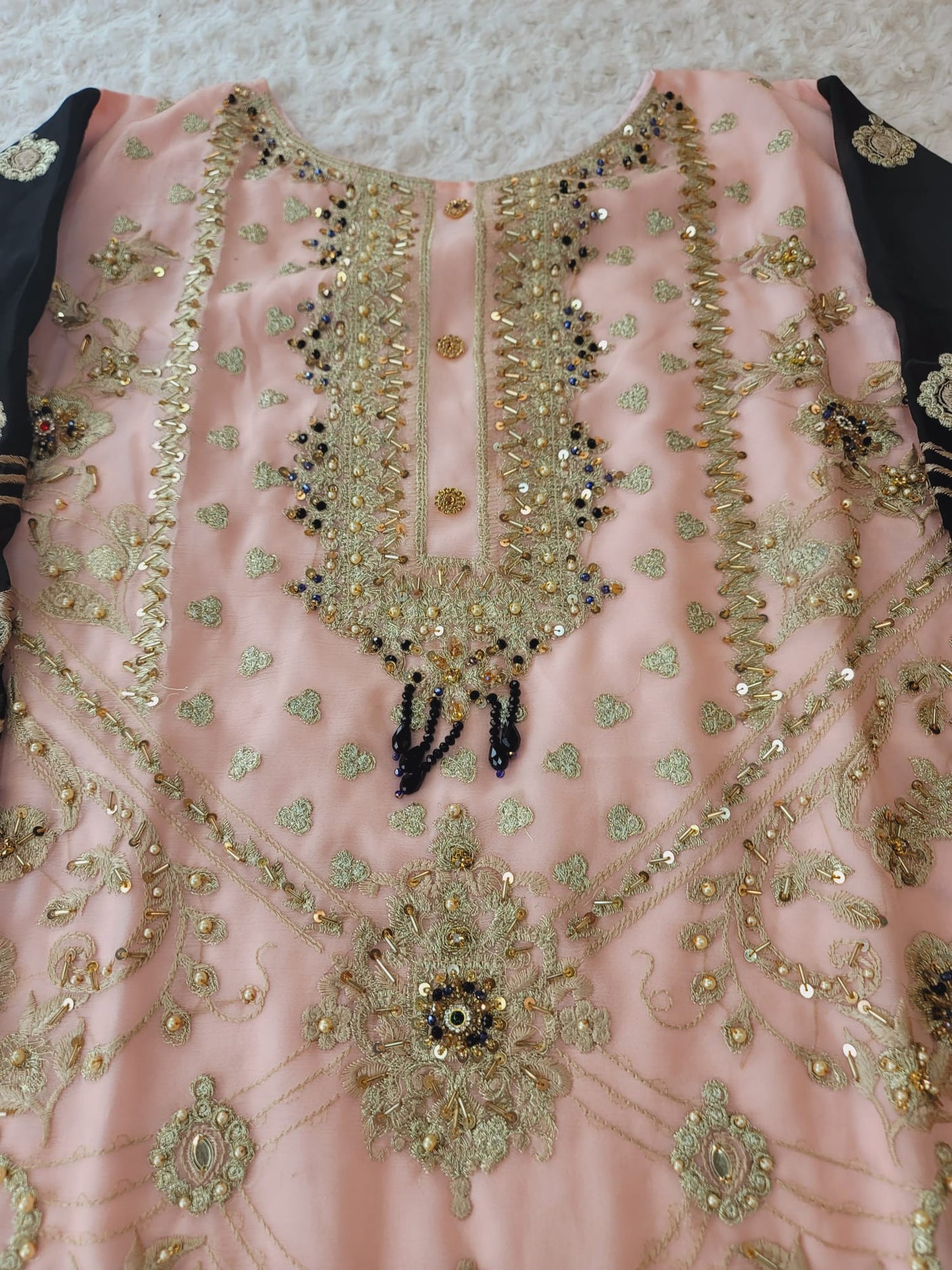 Pakistani Stitched Embroidery Party Wear Dresses Ready To Ship