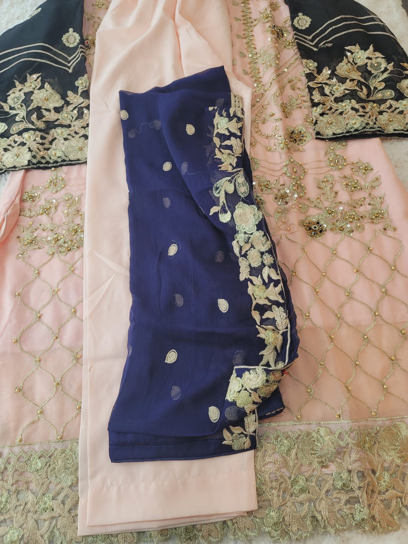 Pakistani Stitched Embroidery Party Wear Dresses Ready To Ship