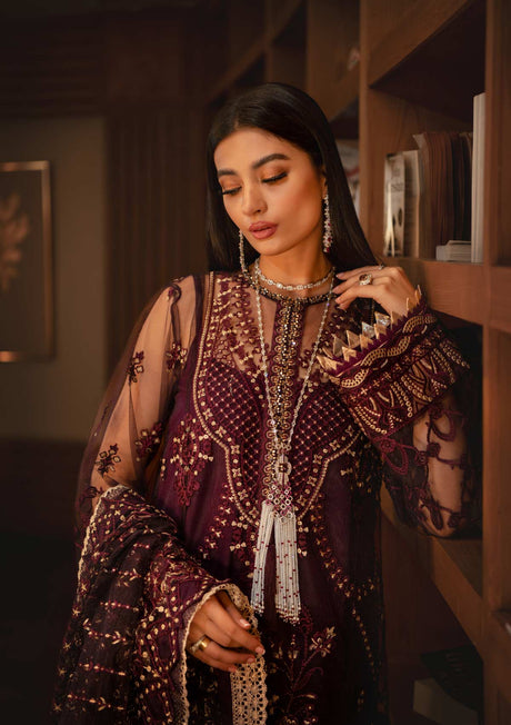 AIK Embroidered Chiffon Collection-100% Original Guaranteed