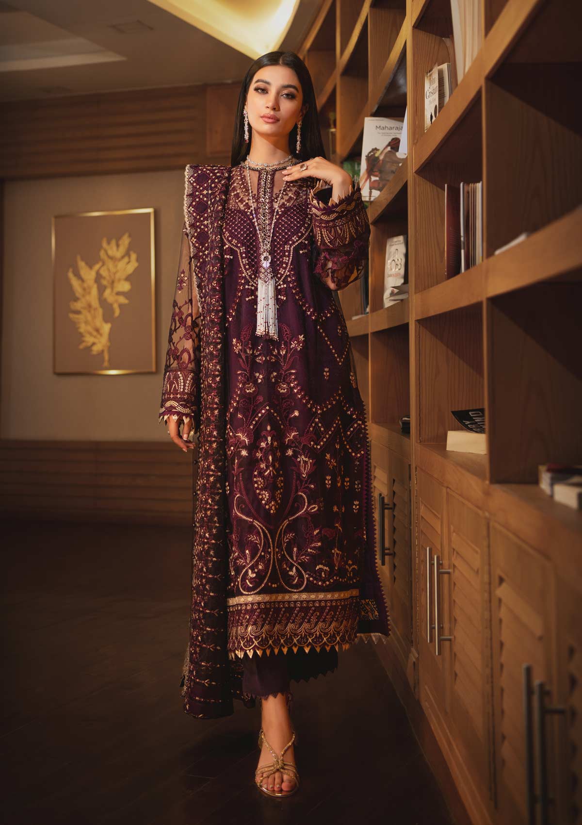 AIK Embroidered Chiffon Collection-100% Original Guaranteed