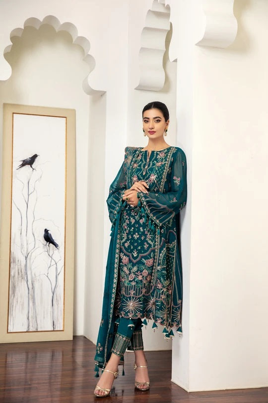 Alizeh Fashion By Bilal's Embroidered Chiffon Collection 2021 -100% Original Guaranteed