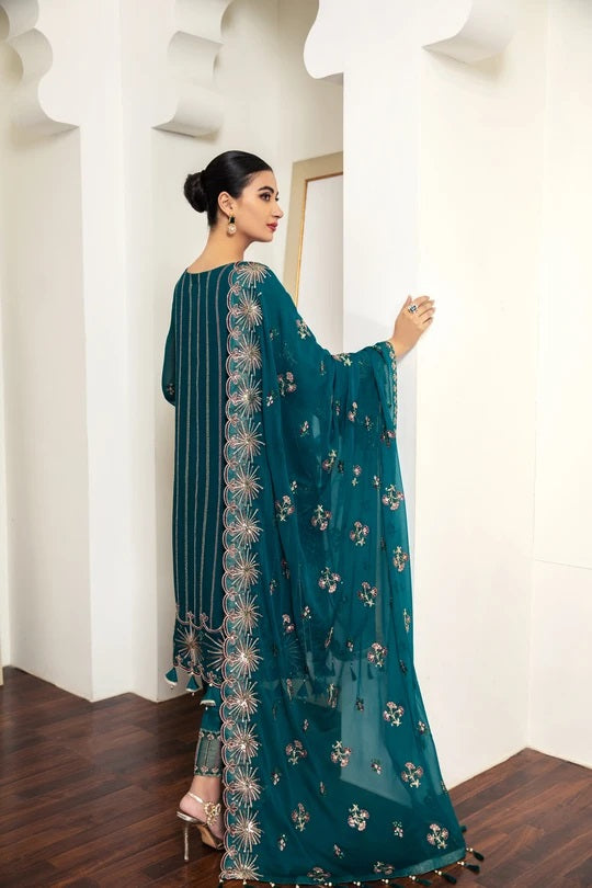 Alizeh Fashion By Bilal's Embroidered Chiffon Collection 2021 -100% Original Guaranteed