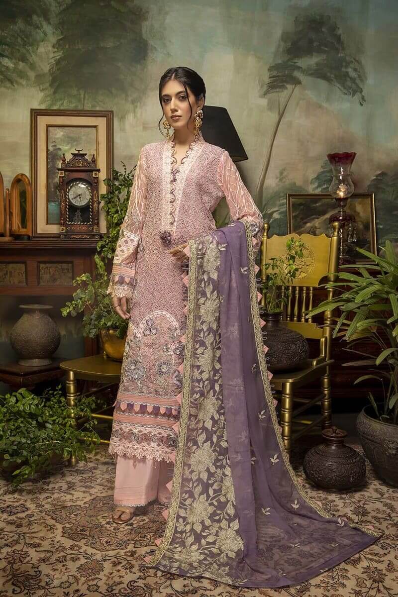 Adan Libas Guzarish Chikankari Luxury Chiffon Embroidered Collection 2021 -100% Original Guaranteed