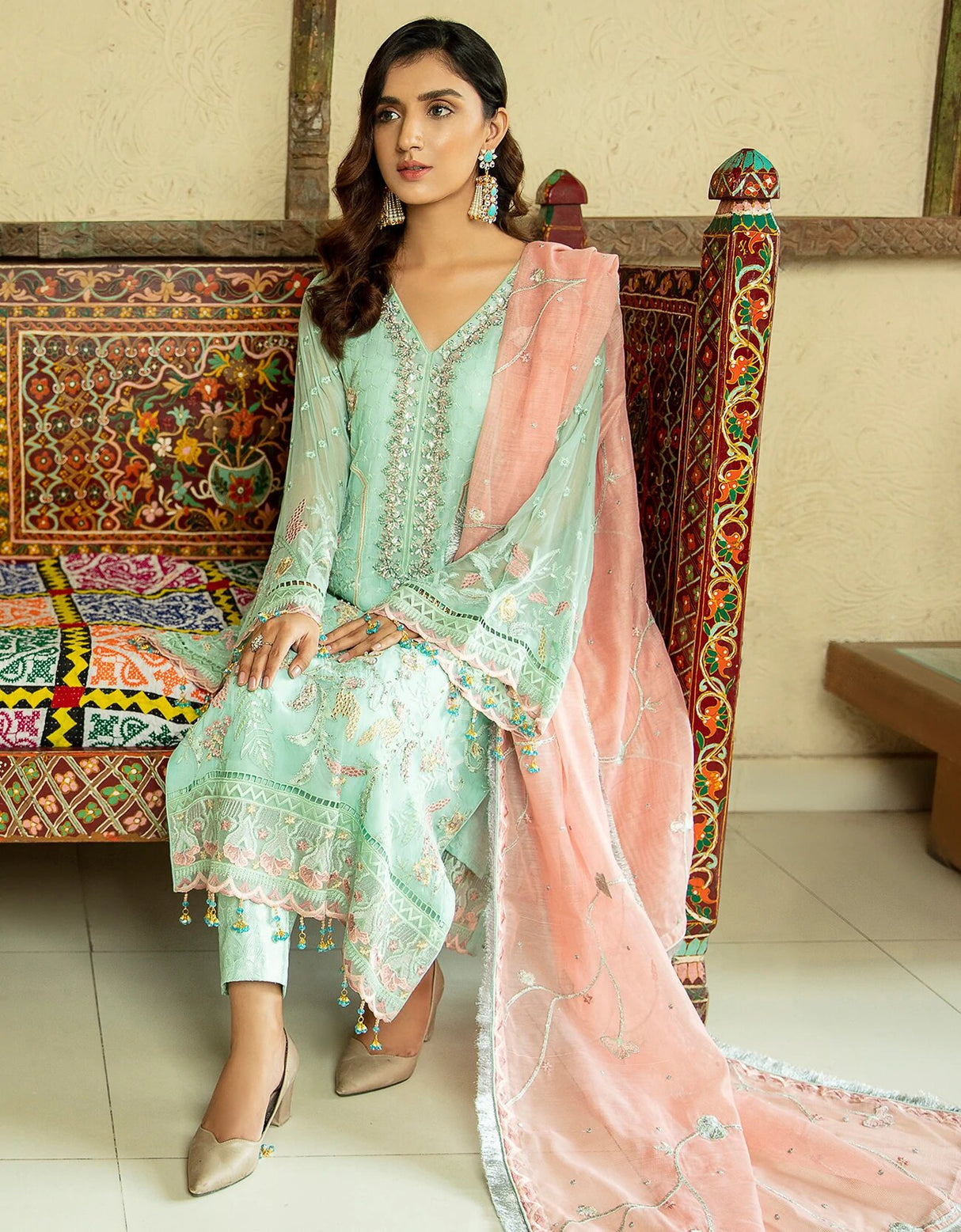 Le Festa by Emaan Adeel Chiffon Collection -100% Original Guaranteed