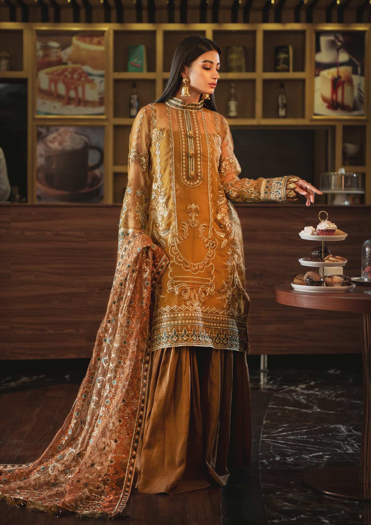 AIK Embroidered Chiffon Collection-100% Original Guaranteed