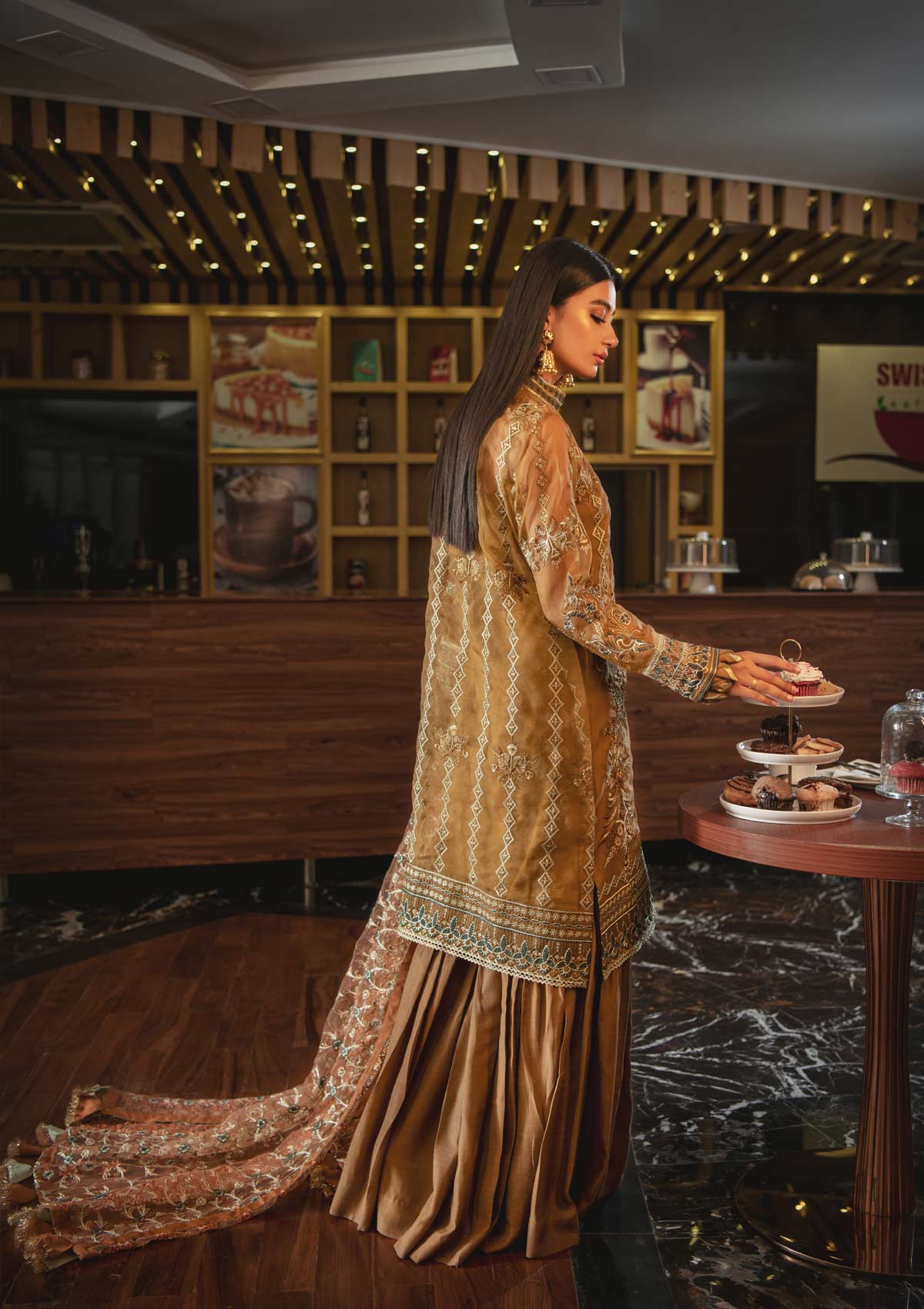 AIK Embroidered Chiffon Collection-100% Original Guaranteed