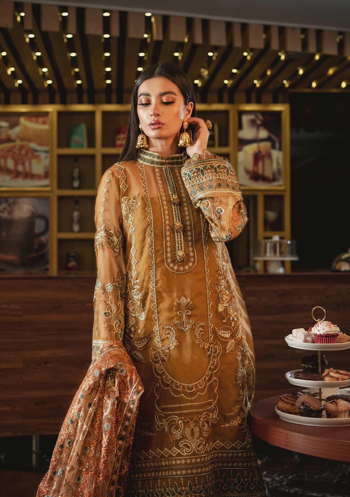 AIK Embroidered Chiffon Collection-100% Original Guaranteed