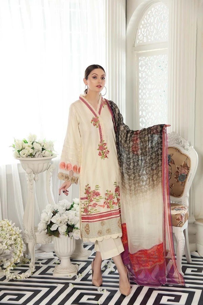 Charizma Reem Embroidered Lawn Collection-100% Original Guaranteed