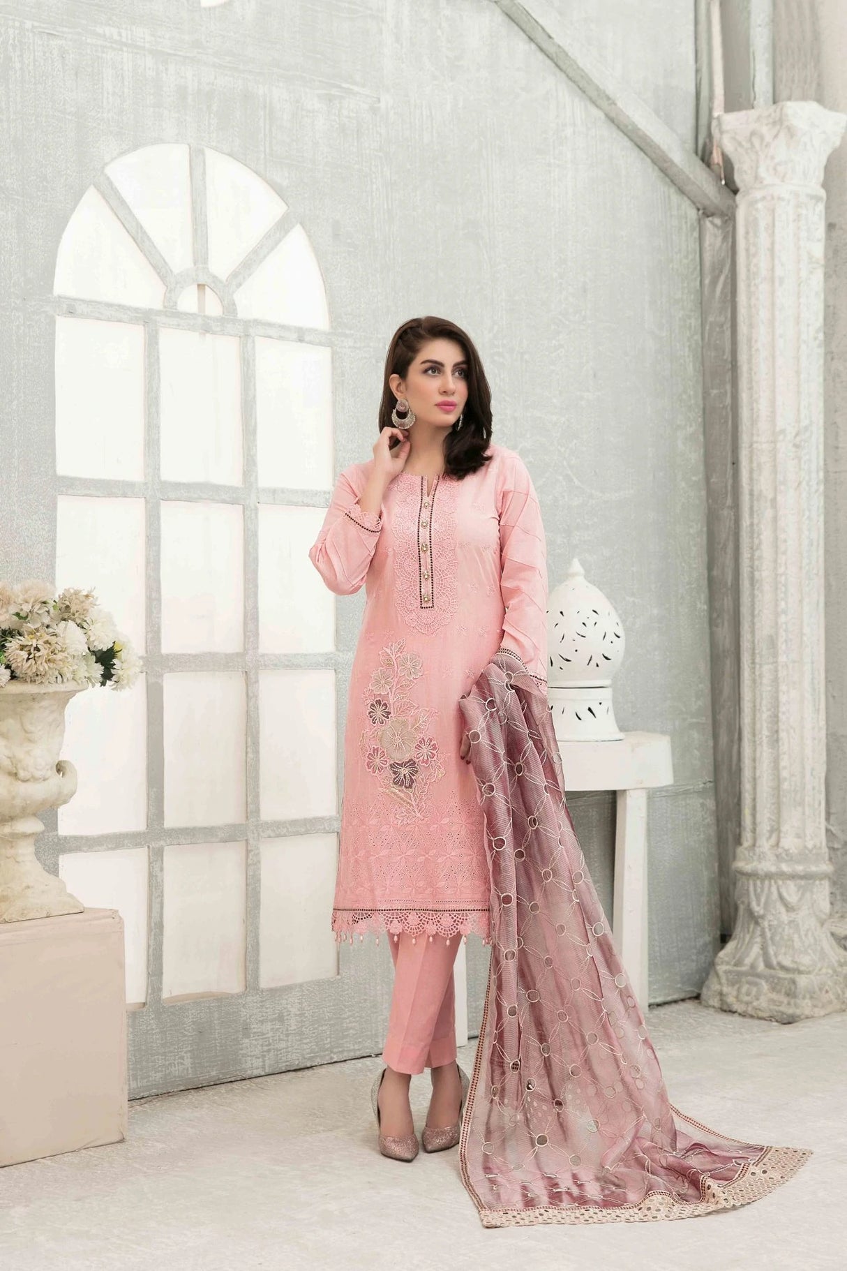 Chloe Schiffli Lawn By Tawakkal 100% Original