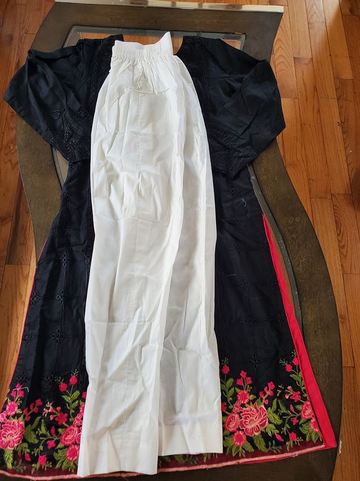 Pakistani Stitched Embroidery Lawn Suit Ready To Ship