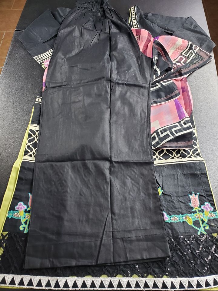 Pakistani Stitched Embroidery Lawn Suit Ready To Ship