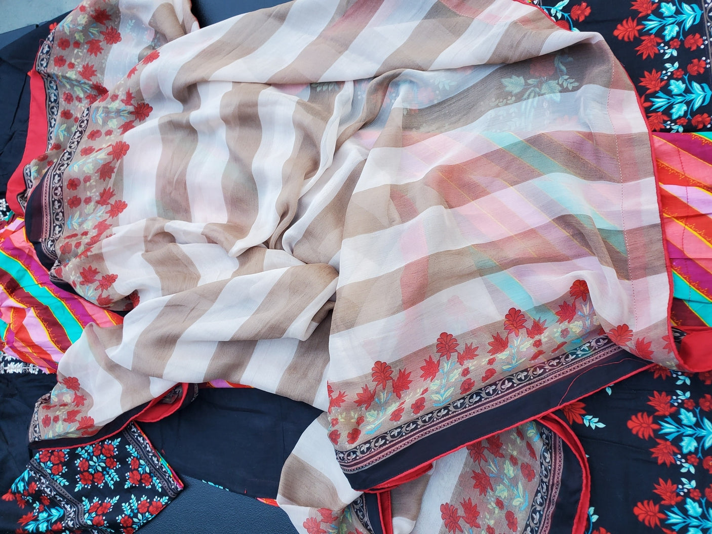 Pakistani Stitched Embroidery Lawn Suit Ready To Ship