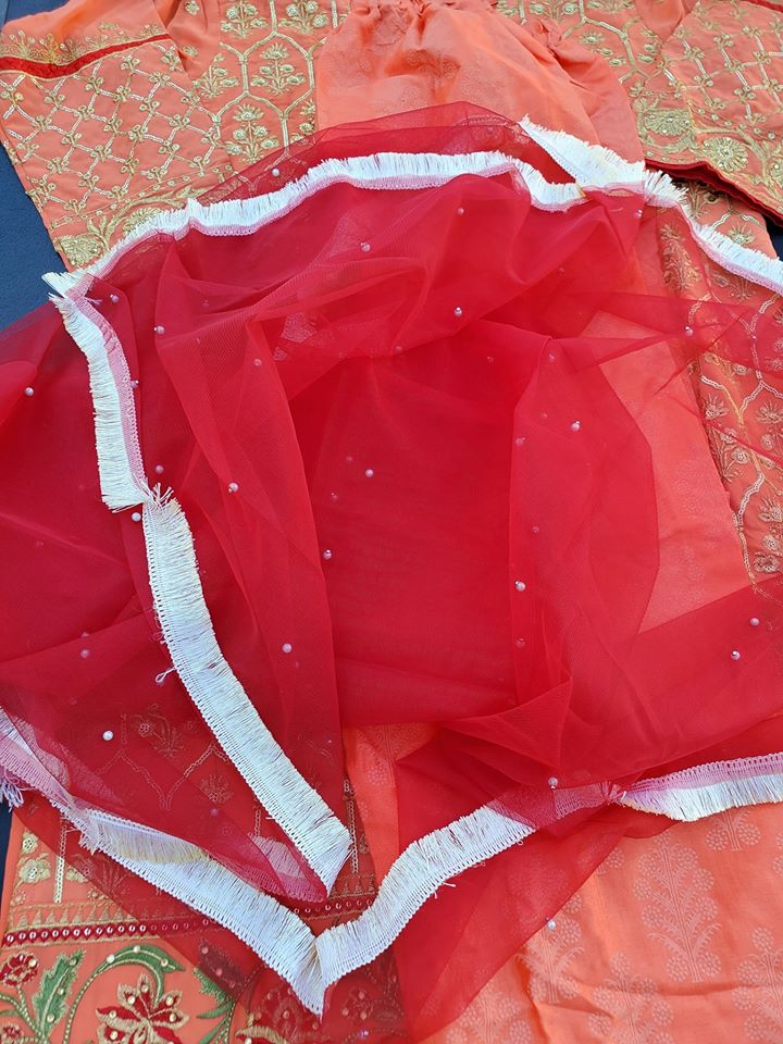 Indian Embroidered Party Suit Ready To Ship