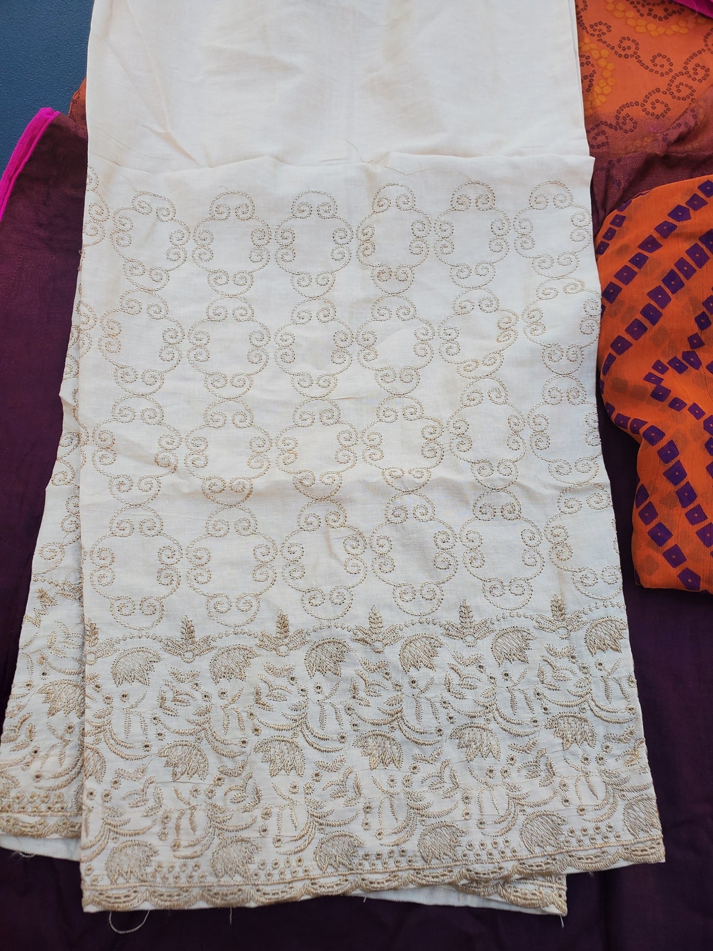 Pakistani Stitched Embroidery Lawn Suit Ready To Ship