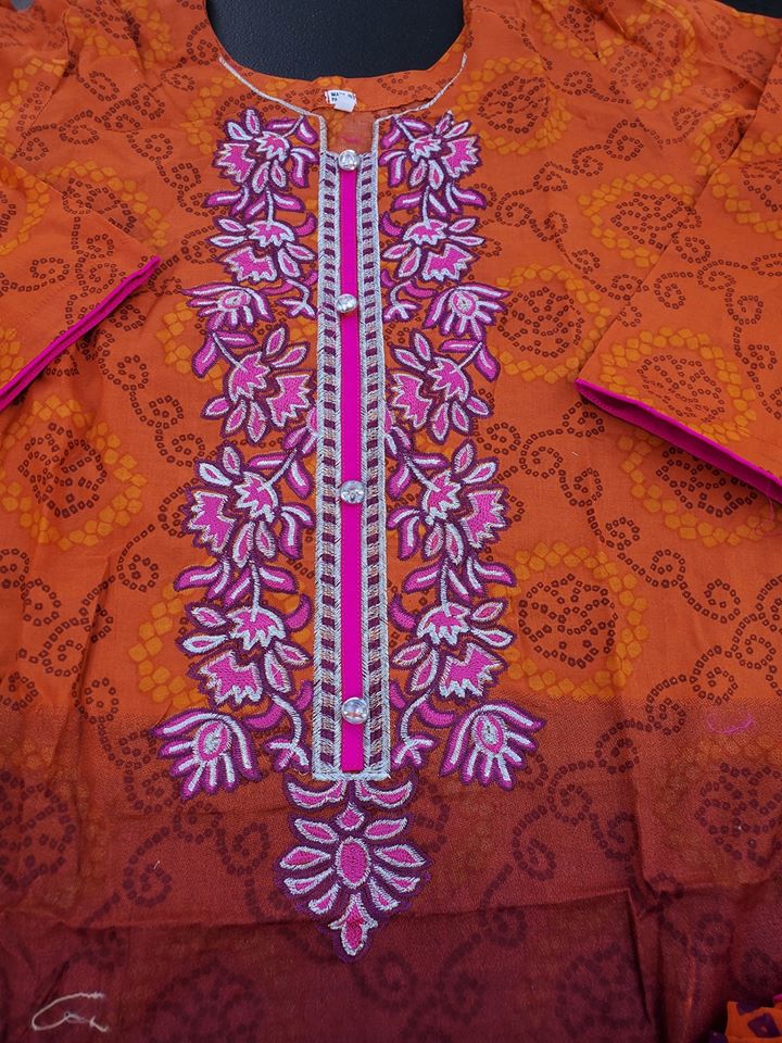 Pakistani Stitched Embroidery Lawn Suit Ready To Ship