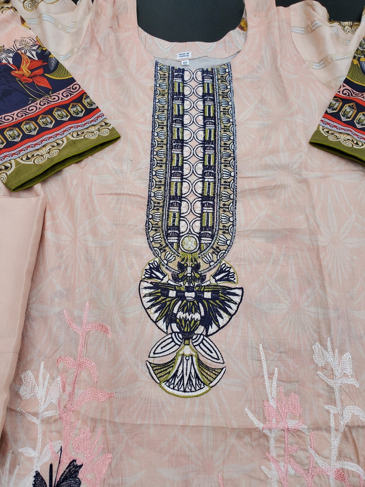Pakistani Stitched Embroidery Lawn Suit Ready To Ship
