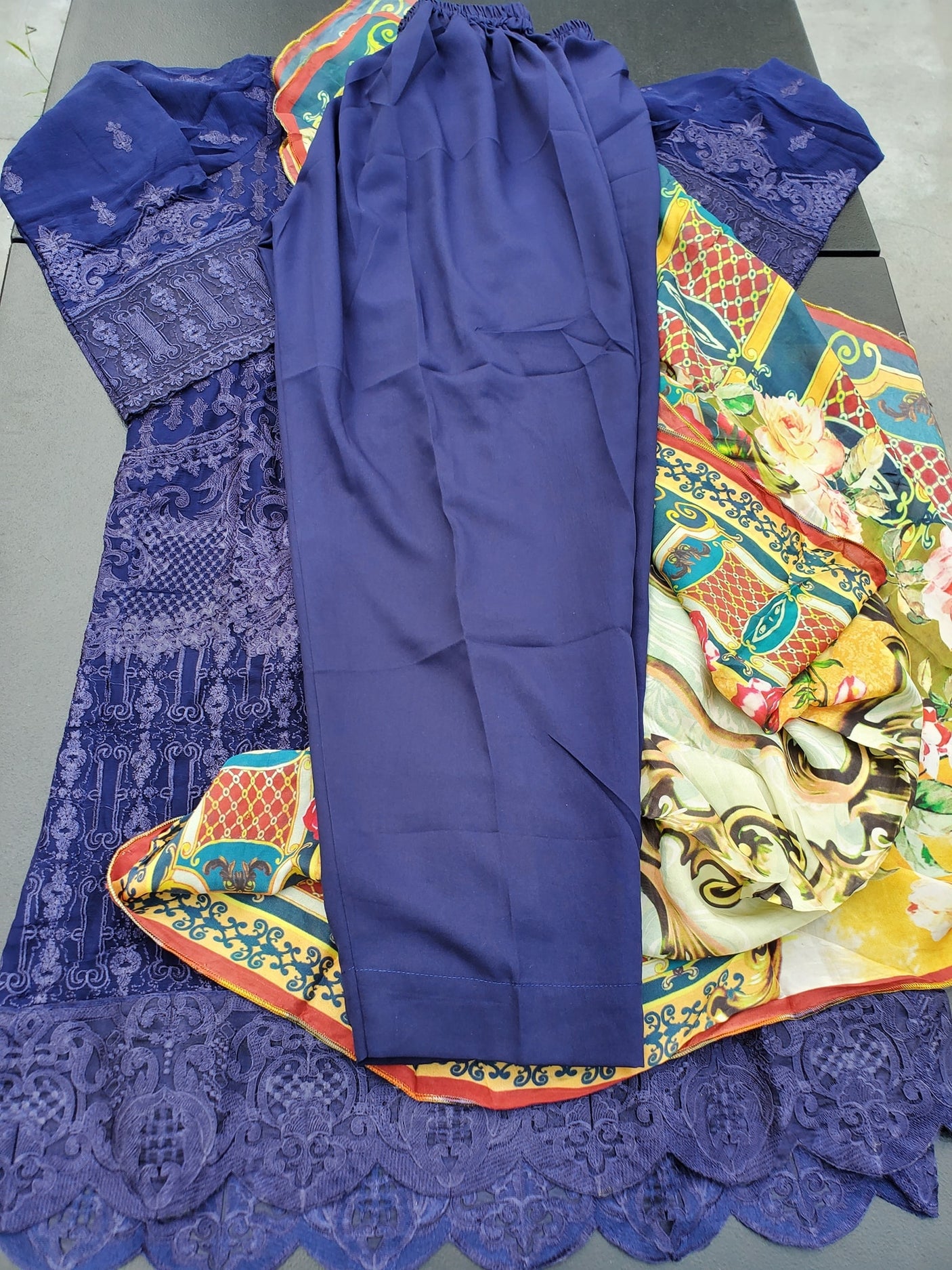 Pakistani Stitched Embroidery Party Wear Dresses Ready To Ship