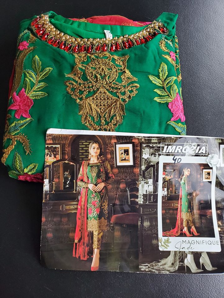 Pakistani Stitched Embroidery Party Wear Dresses Ready To Ship