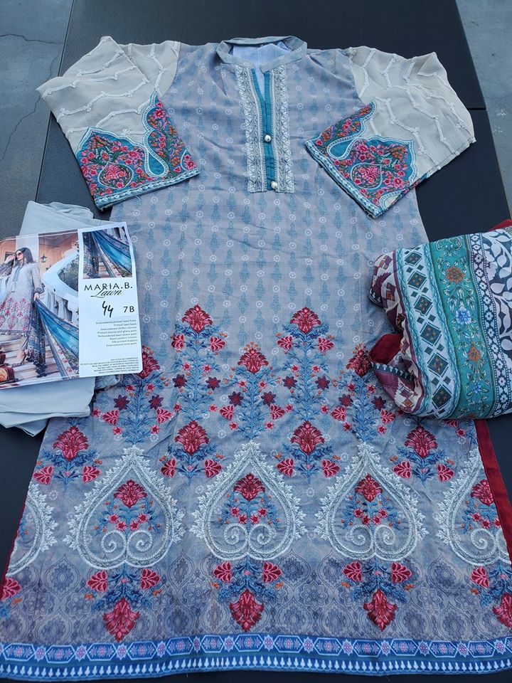 Pakistani Stitched Embroidery Lawn Suit Ready To Ship