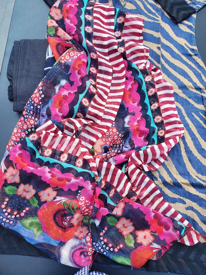 Indian Cotton Stitched Embroidered Suit Ready To Ship