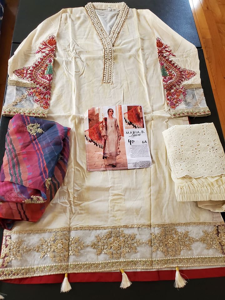 Pakistani Stitched Embroidery Lawn Suit Ready To Ship