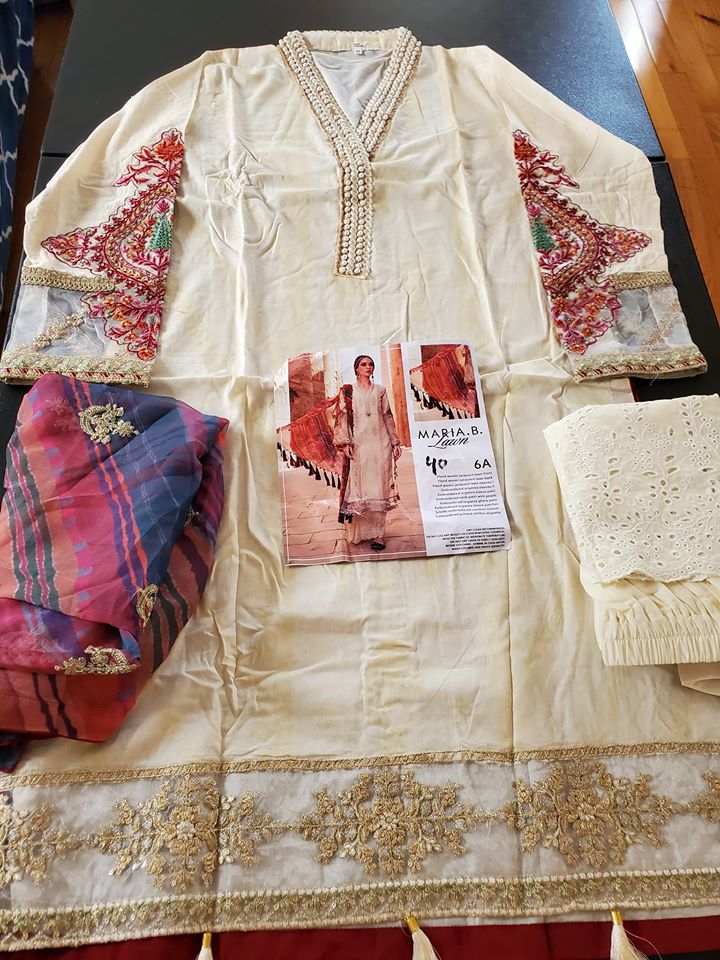 Pakistani Stitched Embroidery Lawn Suit Ready To Ship