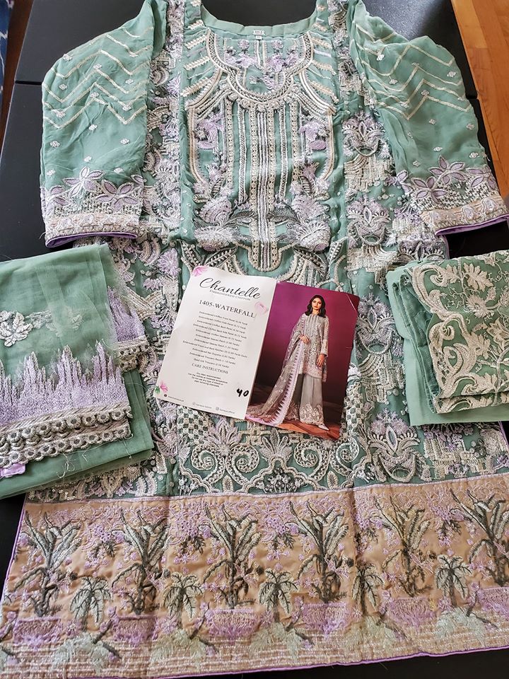 Pakistani Stitched Embroidery Party Wear Dresses Ready To Ship