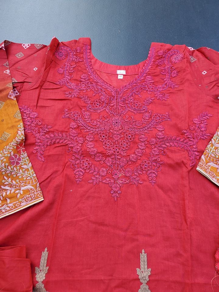 Pakistani Stitched Embroidery Lawn Suit Ready To Ship