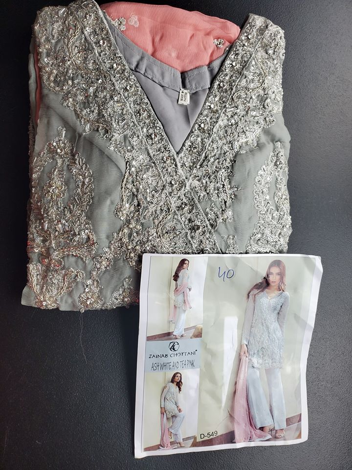 Pakistani Stitched Embroidery Party Wear Dresses Ready To Ship