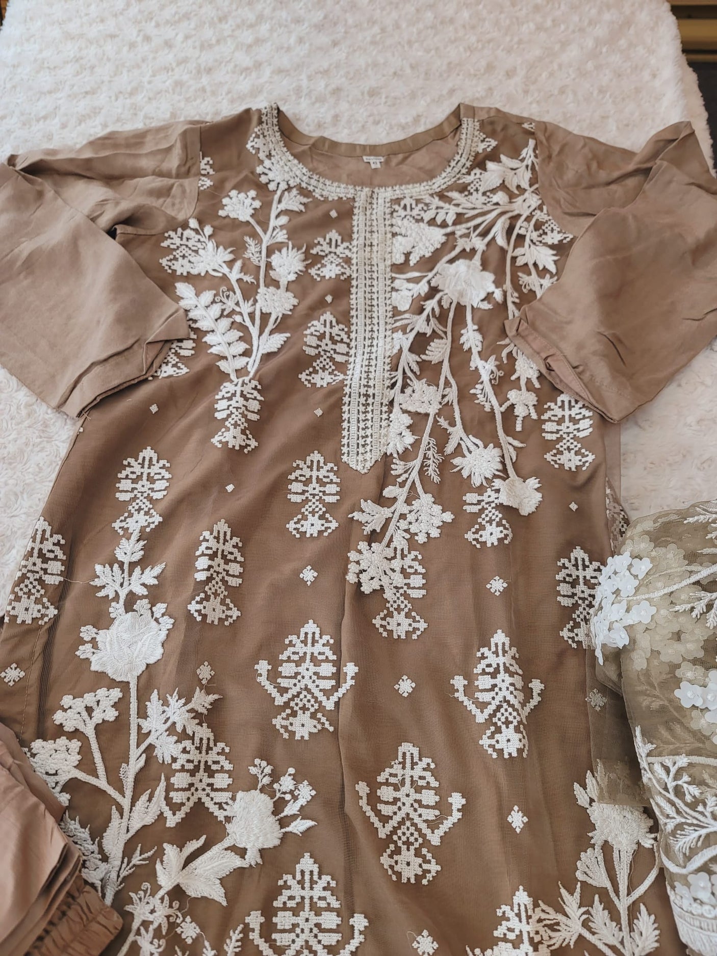 Pakistani Stitched Embroidery Party Wear Dresses Ready To Ship