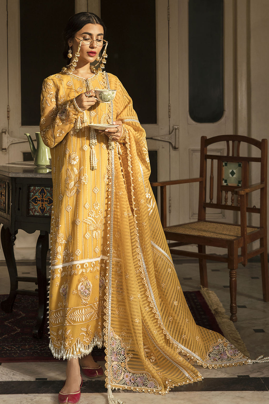 Dhoop Kinara By Afrozeh Embroidered Chiffon Collection