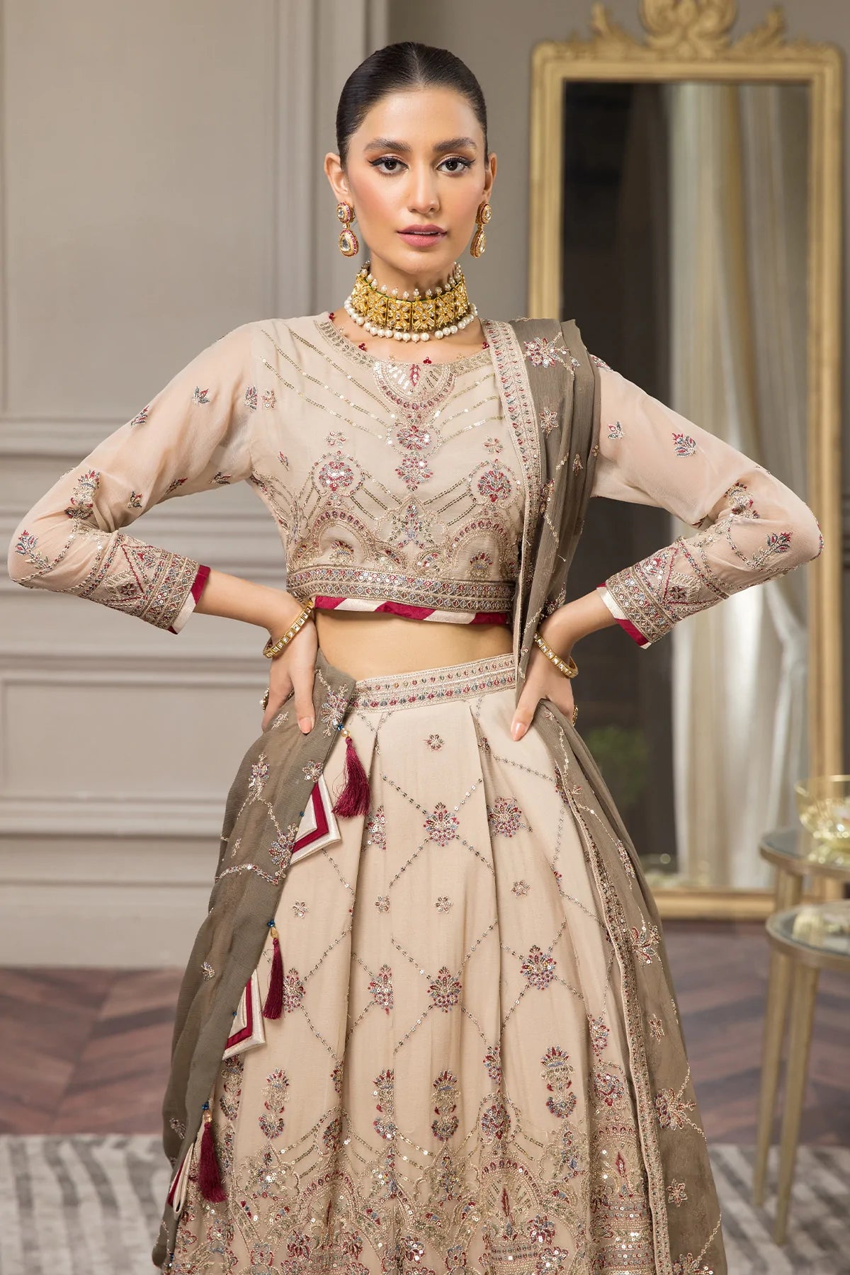 Alizeh Embroidered Chiffon Collection100% Original