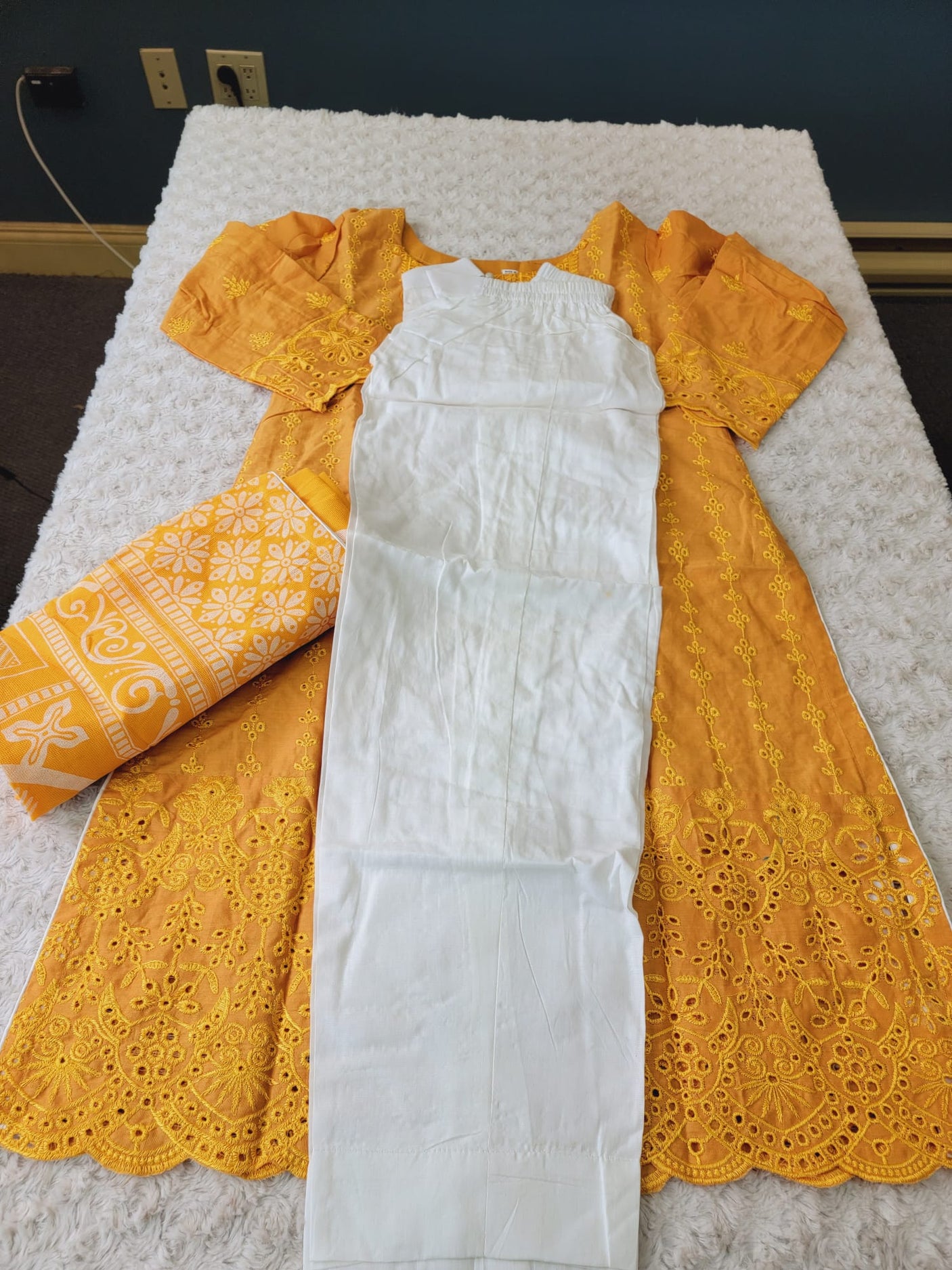 Pakistani Stitched Embroidery Lawn Suit Ready To Ship