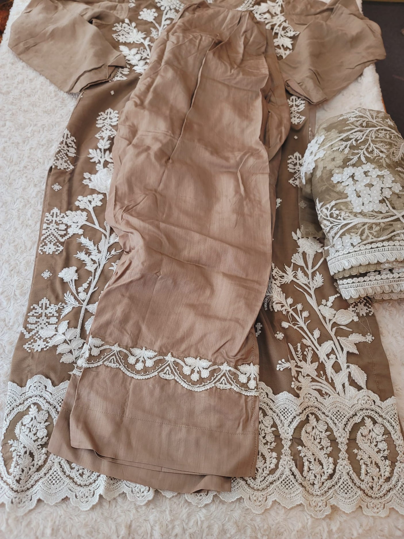 Pakistani Stitched Embroidery Party Wear Dresses Ready To Ship