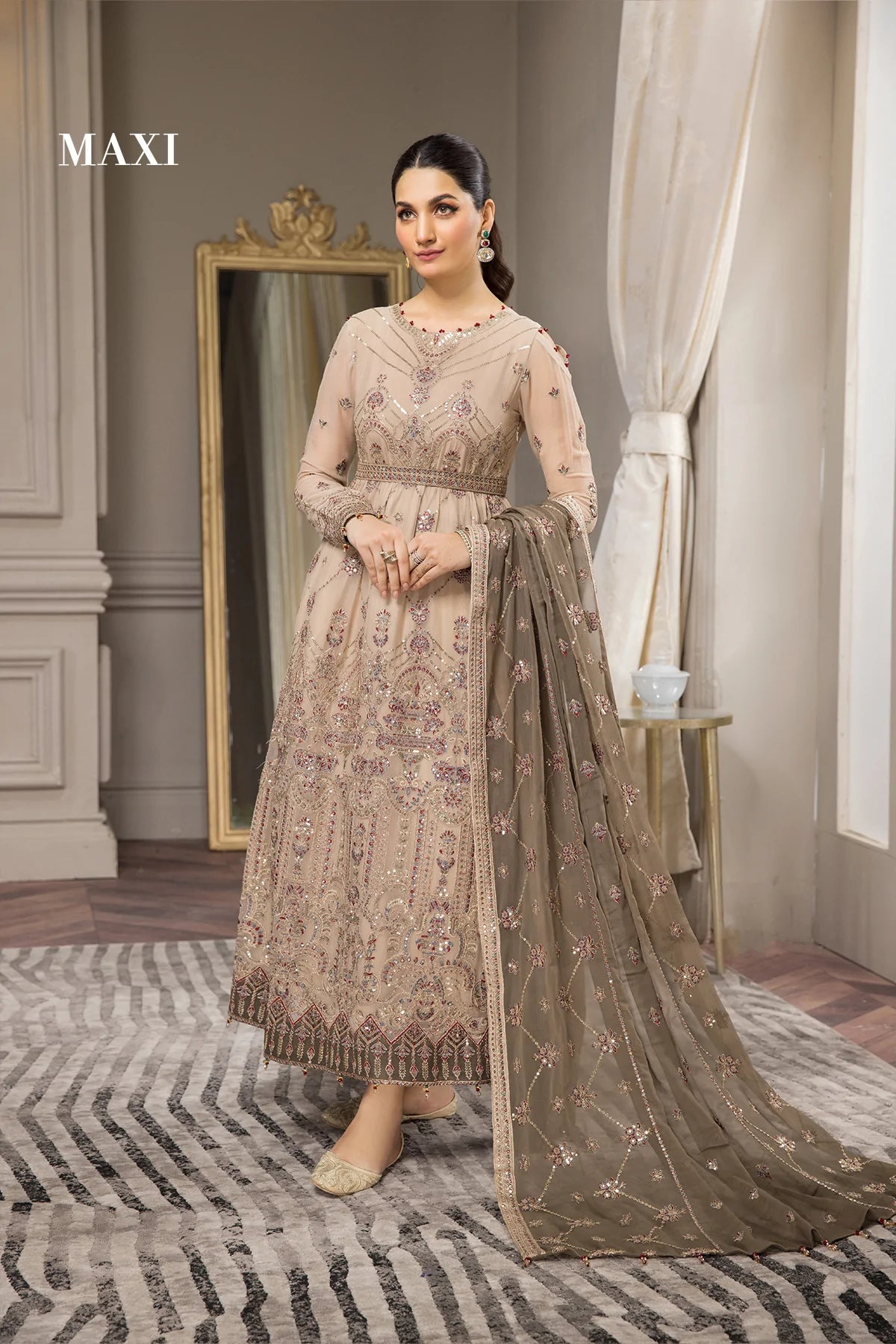 Alizeh Embroidered Chiffon Collection100% Original