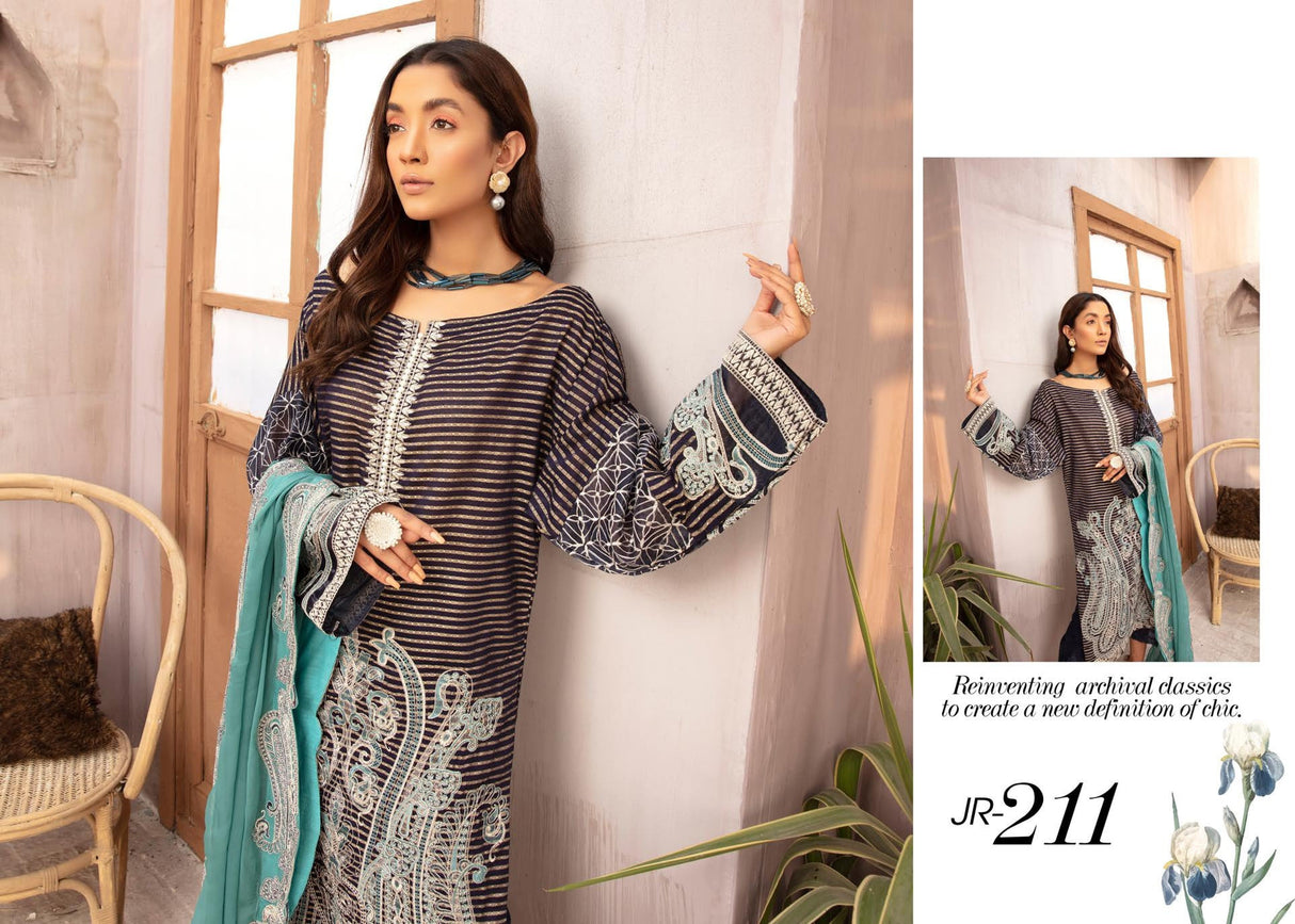 NAMAEESH by Johra Embroidered Lawn Collection 2021 -100% Original Guaranteed