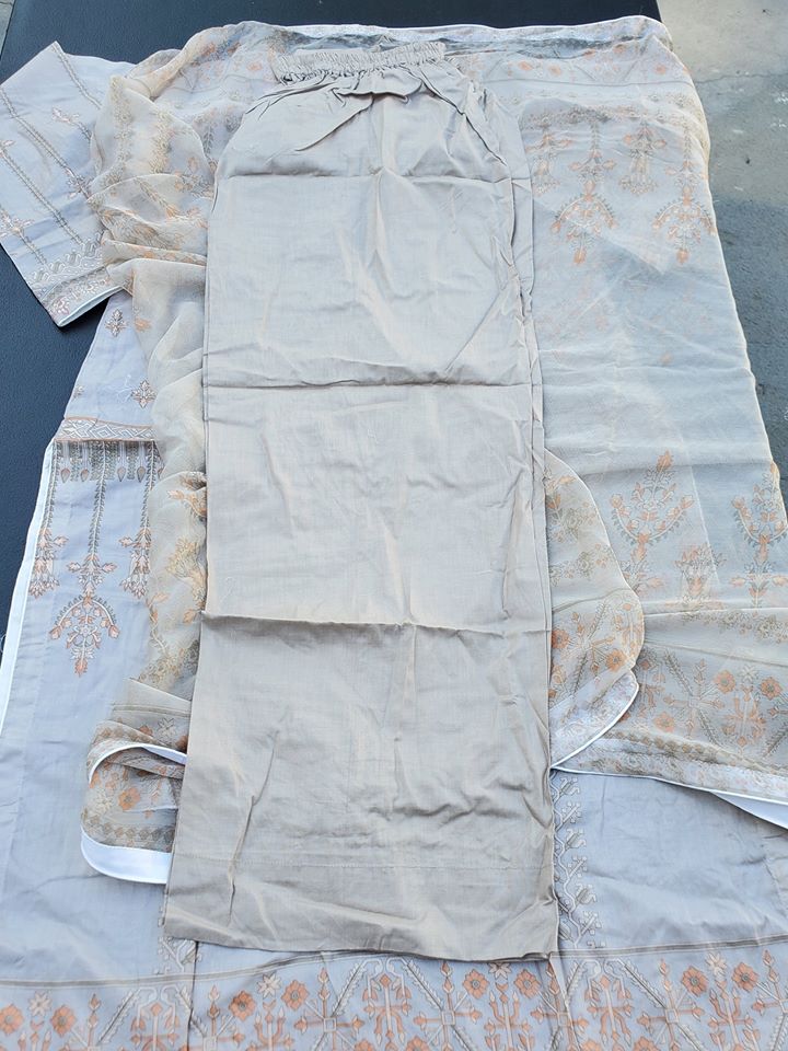 Pakistani Stitched Embroidery Lawn Suit Ready To Ship