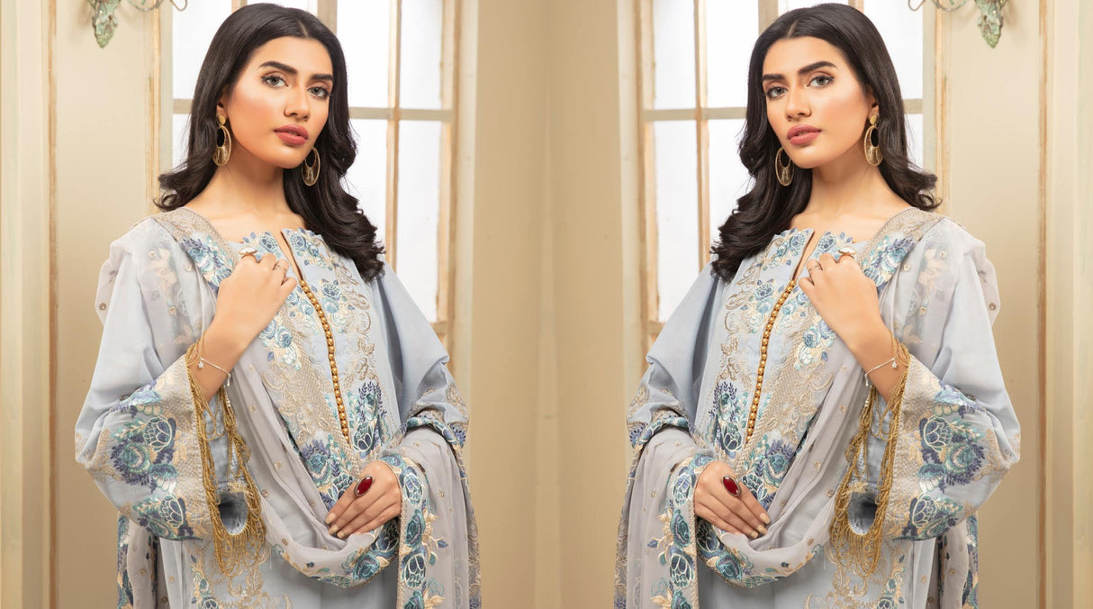 Johra Pinks Embroidered lawn Collection-100% Original Guaranteed