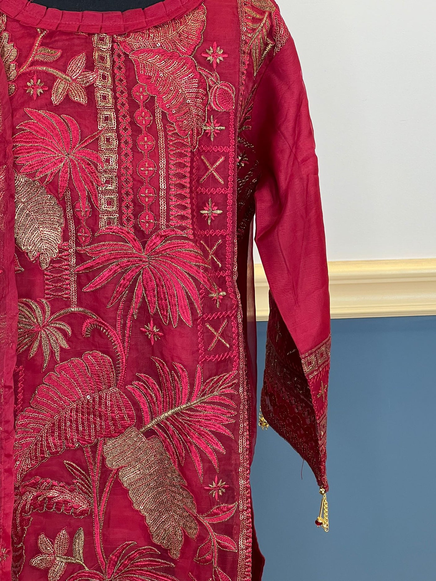 Pakistani Stitched Embroidery Party Wear Dresses Ready To Ship