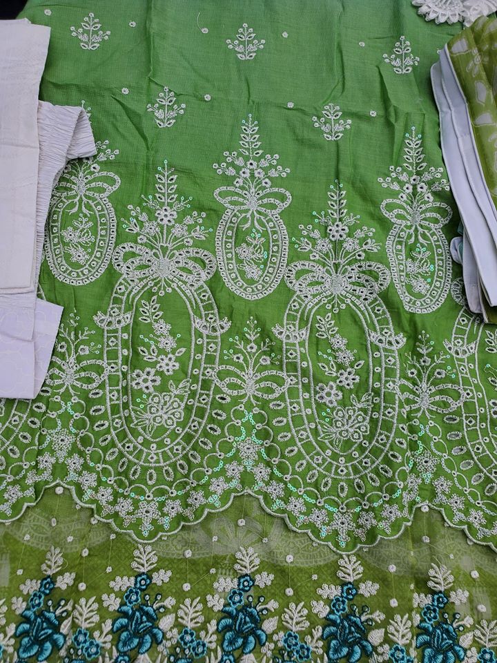 Pakistani Stitched Embroidery Lawn Suit Ready To Ship