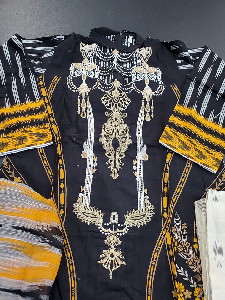 Pakistani Stitched Embroidery Lawn Suit Ready To Ship