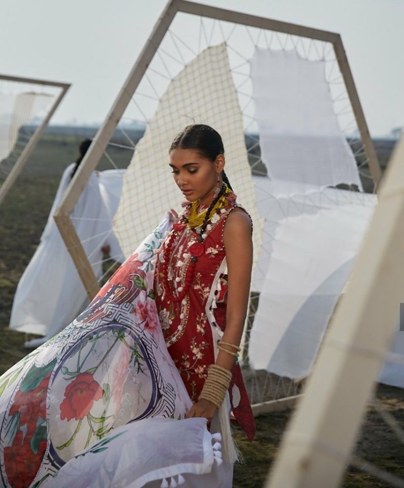 Mahgul Embroidered Lawn 2020-100% Original Guaranteed