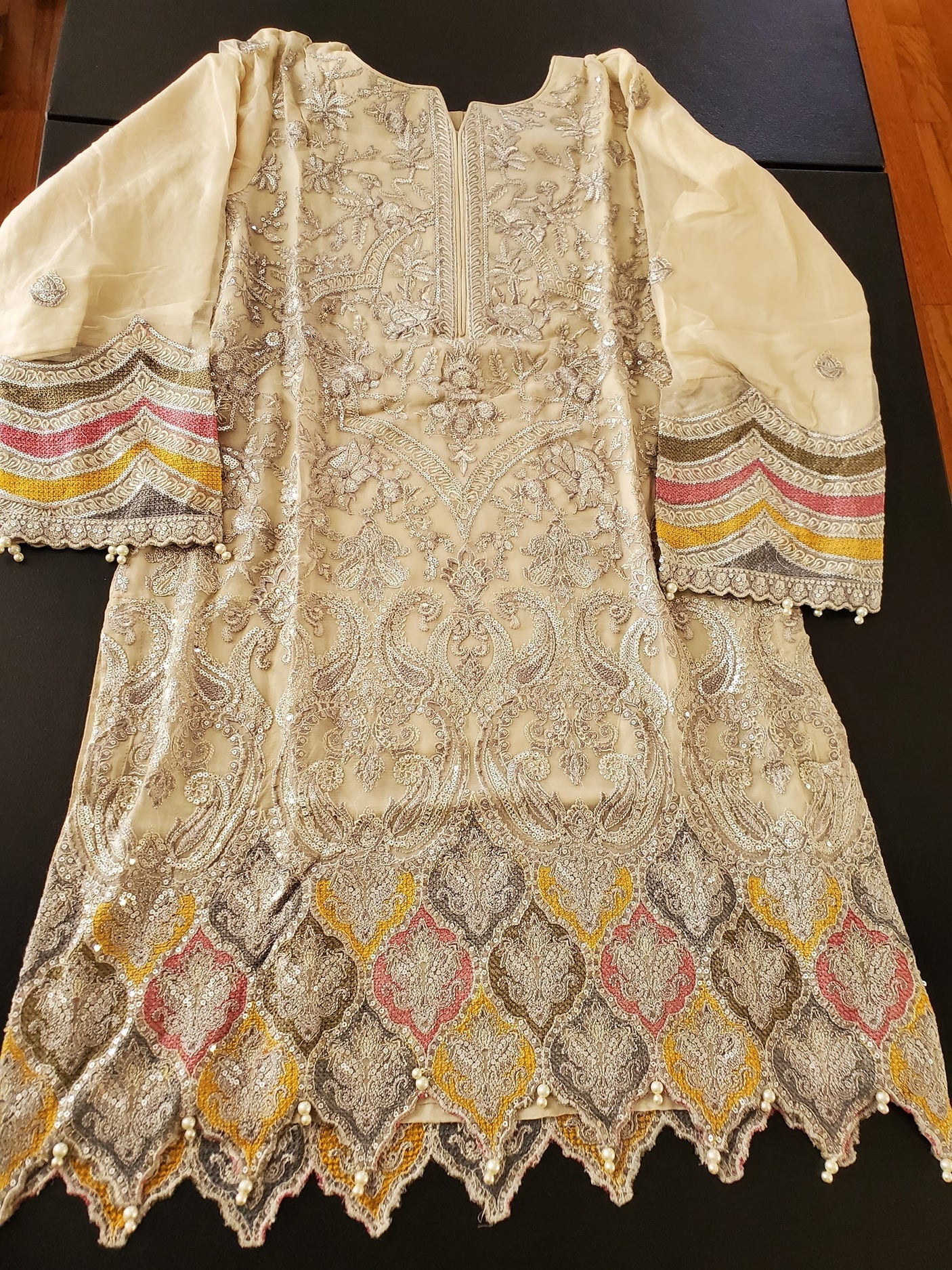 Pakistani Stitched Embroidery Party Wear Dresses Ready To Ship