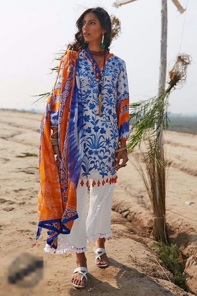 Mahgul Embroidered Lawn 2020-100% Original Guaranteed