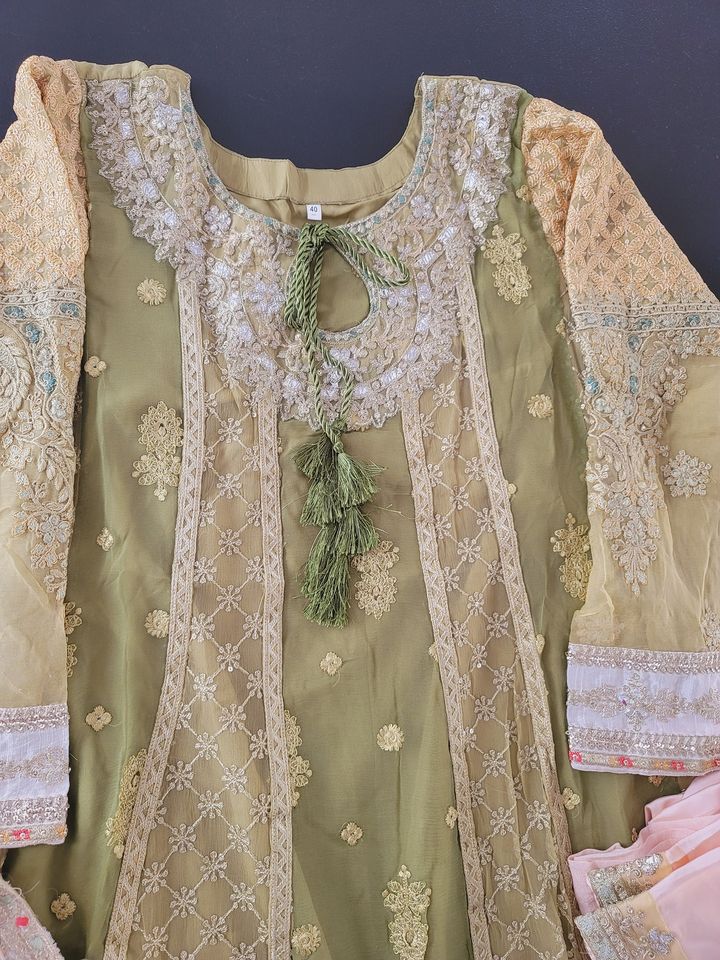 Pakistani Stitched Embroidery Party Wear Dresses Ready To Ship