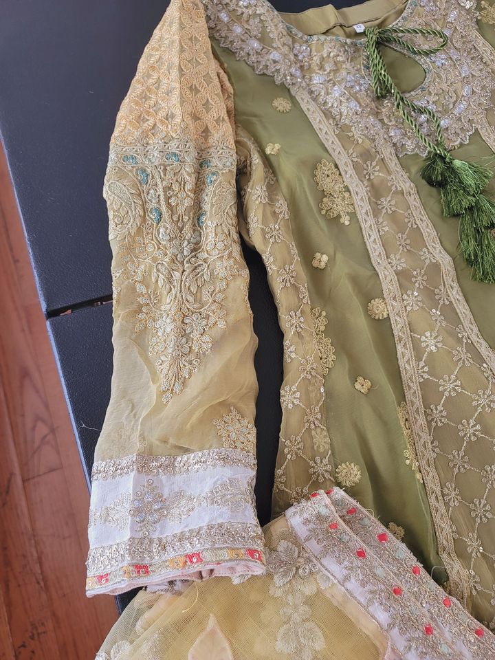 Pakistani Stitched Embroidery Party Wear Dresses Ready To Ship