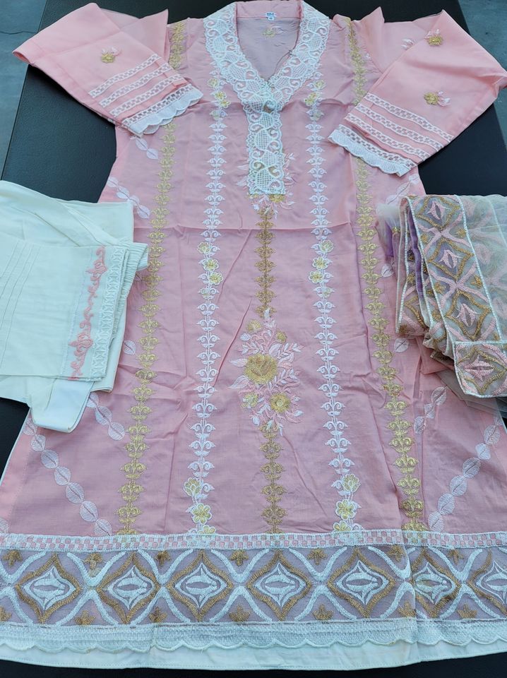 Pakistani Stitched Embroidery Lawn Ready To Ship