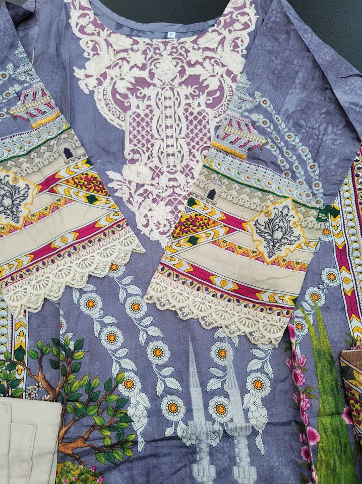 Pakistani Stitched Embroidery Lawn Suit Ready To Ship
