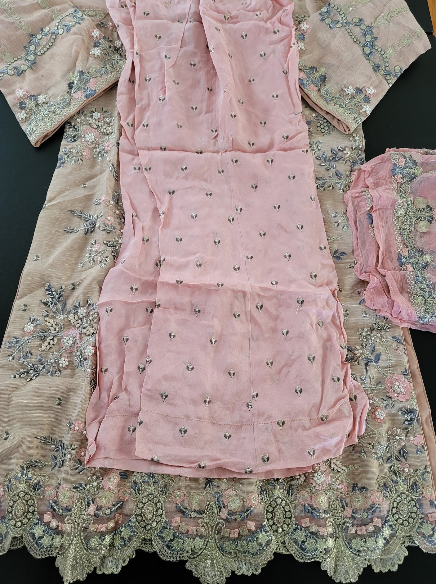 Pakistani Stitched Embroidery Party Wear Dresses Ready To Ship